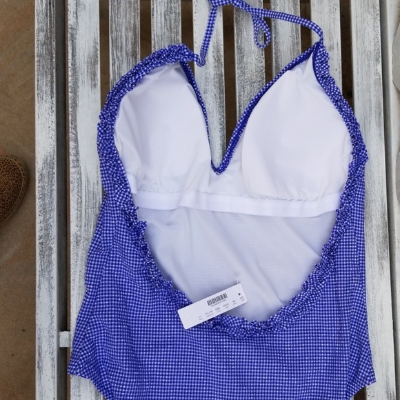 J. Crew Swim J Crew Gingham Swimsuit Poshmark